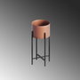 Aberto Design Maceta Decorativa GED-026-B Negro y Cobre